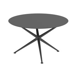 Exes table 120cm round coated aluminium & ceram top | Dining tables | Royal Botania