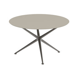 Exes table 120cm round coated aluminium & ceram top | Dining tables | Royal Botania