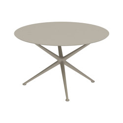 Exes table 120cm round coated aluminium & ceram top | Dining tables | Royal Botania