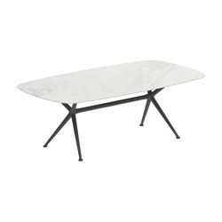 Exes table 220x120cm coated aluminium & ceram top | Mesas comedor | Royal Botania