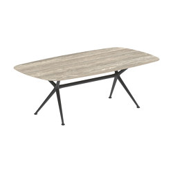 Exes table 220x120cm coated aluminium & ceram top | Mesas comedor | Royal Botania