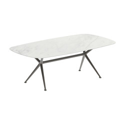 Exes table 220x120cm coated aluminium & ceram top | Mesas comedor | Royal Botania