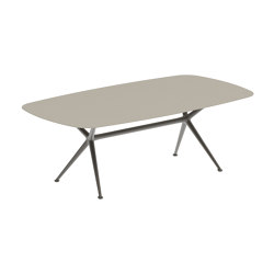 Exes table 220x120cm coated aluminium & ceram top | Mesas comedor | Royal Botania