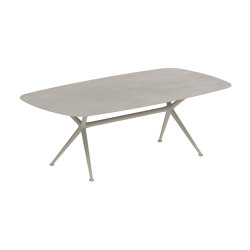 Exes table 220x120cm coated aluminium & ceram top | Mesas comedor | Royal Botania