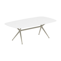 Exes table 220x120cm coated aluminium & ceram top | Mesas comedor | Royal Botania