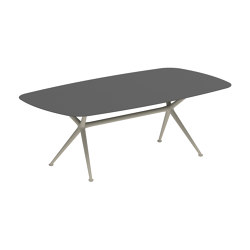 Exes table 220x120cm coated aluminium & ceram top | Mesas comedor | Royal Botania