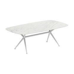 Exes table 220x120cm coated aluminium & ceram top | Mesas comedor | Royal Botania