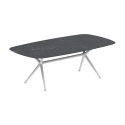 Exes table 220x120cm coated aluminium & ceram top | Mesas comedor | Royal Botania