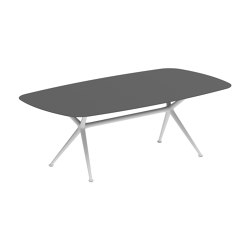 Exes table 220x120cm coated aluminium & ceram top | Mesas comedor | Royal Botania