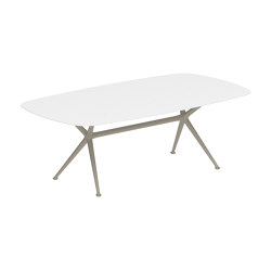 Exes table 220x120cm coated aluminium & ceram top | Mesas comedor | Royal Botania