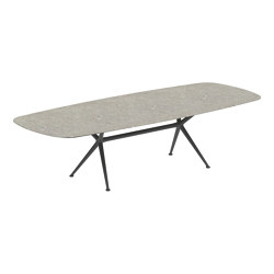 Exes table 300x120cm coated aluminium & ceram top | Mesas comedor | Royal Botania