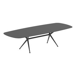 Exes table 300x120cm coated aluminium & ceram top