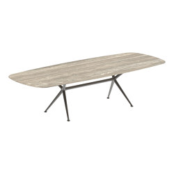 Exes table 300x120cm coated aluminium & ceram top | Mesas comedor | Royal Botania