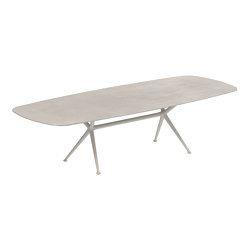 Exes table 300x120cm coated aluminium & ceram top | Mesas comedor | Royal Botania