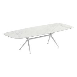 Exes table 300x120cm coated aluminium & ceram top | Mesas comedor | Royal Botania