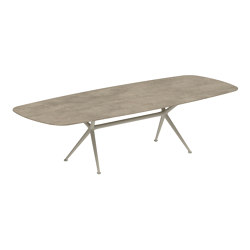 Exes table 300x120cm coated aluminium & ceram top | Mesas comedor | Royal Botania