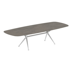 Exes table 300x120cm coated aluminium & ceram top | Mesas comedor | Royal Botania