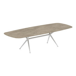 Exes table 300x120cm coated aluminium & ceram top | Mesas comedor | Royal Botania