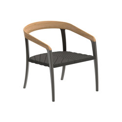 Jive relax chair coated aluminium, olefin fiber & teak | Sillones | Royal Botania