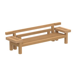 Nara lounge bench | Bancs | Royal Botania