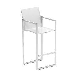 Ninix bar chair stainless steel | Sgabelli bancone | Royal Botania