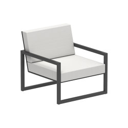 Ninix Lounge 100T with armrests aluminium | Fauteuils | Royal Botania