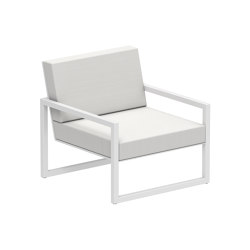 Ninix Lounge 100T with armrests stainless steel | Poltrone | Royal Botania