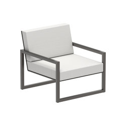 Ninix Lounge 100T with armrests stainless steel | Poltrone | Royal Botania