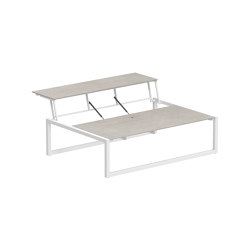 Ninix Lounge table 150T stainless steel & ceramic top | Coffee tables | Royal Botania