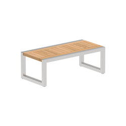 Ninix Lounge table basse 40T et plateau en teck