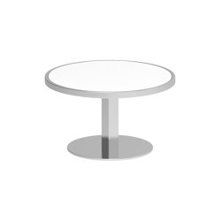 O-Zon table basse 53cm ronde inox & plateau en céramique | Side tables | Royal Botania