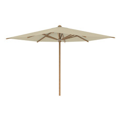 Shady parasol 3x3m teak pole & baleines en teck | Garden accessories | Royal Botania