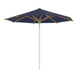 Shady umbrella 3m round stainless steel pole & teak ribs | Garden accessories | Royal Botania