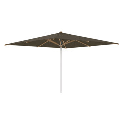 Shady umbrella 3,5x3,5m stainless steel pole & teak ribs | Juguetes | Royal Botania