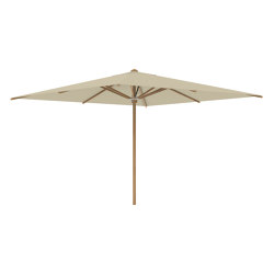 Shady umbrella 3,5x3,5m teak pole & teak ribs | Sistemas arquitectónicos | Royal Botania