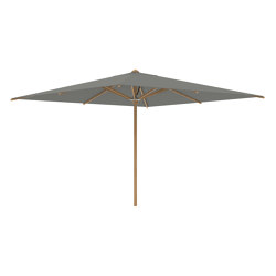 Shady umbrella 3,5x3,5m teak pole & teak ribs | Parasoles | Royal Botania