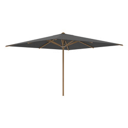 Shady umbrella 3,5x3,5m teak pole & teak ribs | Parasoles | Royal Botania