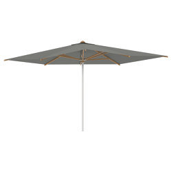 Shady umbrella 3x4m stainless steel pole & teak ribs | Parasols | Royal Botania