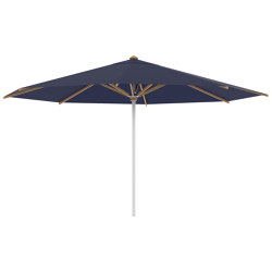 Shady umbrella 4,5m round stainless steel pole & teak ribs | Parasols | Royal Botania