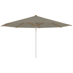 Shady umbrella 4,5m round stainless steel pole & teak ribs | Parasols | Royal Botania