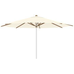 Shady umbrella 4,5m round stainless steel pole & teak ribs | Parasols | Royal Botania