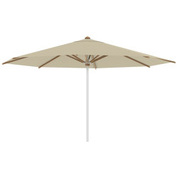 Shady umbrella 4,5m round stainless steel pole & teak ribs | Parasols | Royal Botania