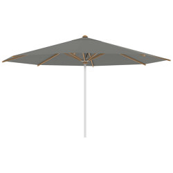 Shady parasol 4,5m rond inox & baleines en teck | Parasols | Royal Botania