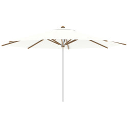 Shady umbrella 4,5m round stainless steel pole & teak ribs | Parasols | Royal Botania