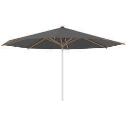 Shady umbrella 4,5m round stainless steel pole & teak ribs | Parasols | Royal Botania