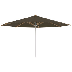 Shady parasol 4,5m rond inox & baleines en teck | Parasols | Royal Botania