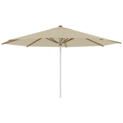 Shady parasol 4,5m rond inox & baleines en teck | Parasols | Royal Botania