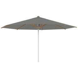 Shady umbrella 4,5m round stainless steel pole & teak ribs | Parasols | Royal Botania