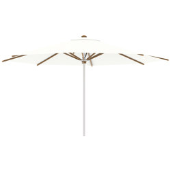 Shady umbrella 4,5m round stainless steel pole & teak ribs | Ombrelloni | Royal Botania