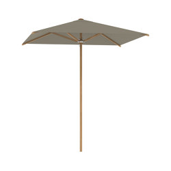 Shady Slim umbrella 2.2x2.2m teak pole & teak ribs | Parasoles | Royal Botania